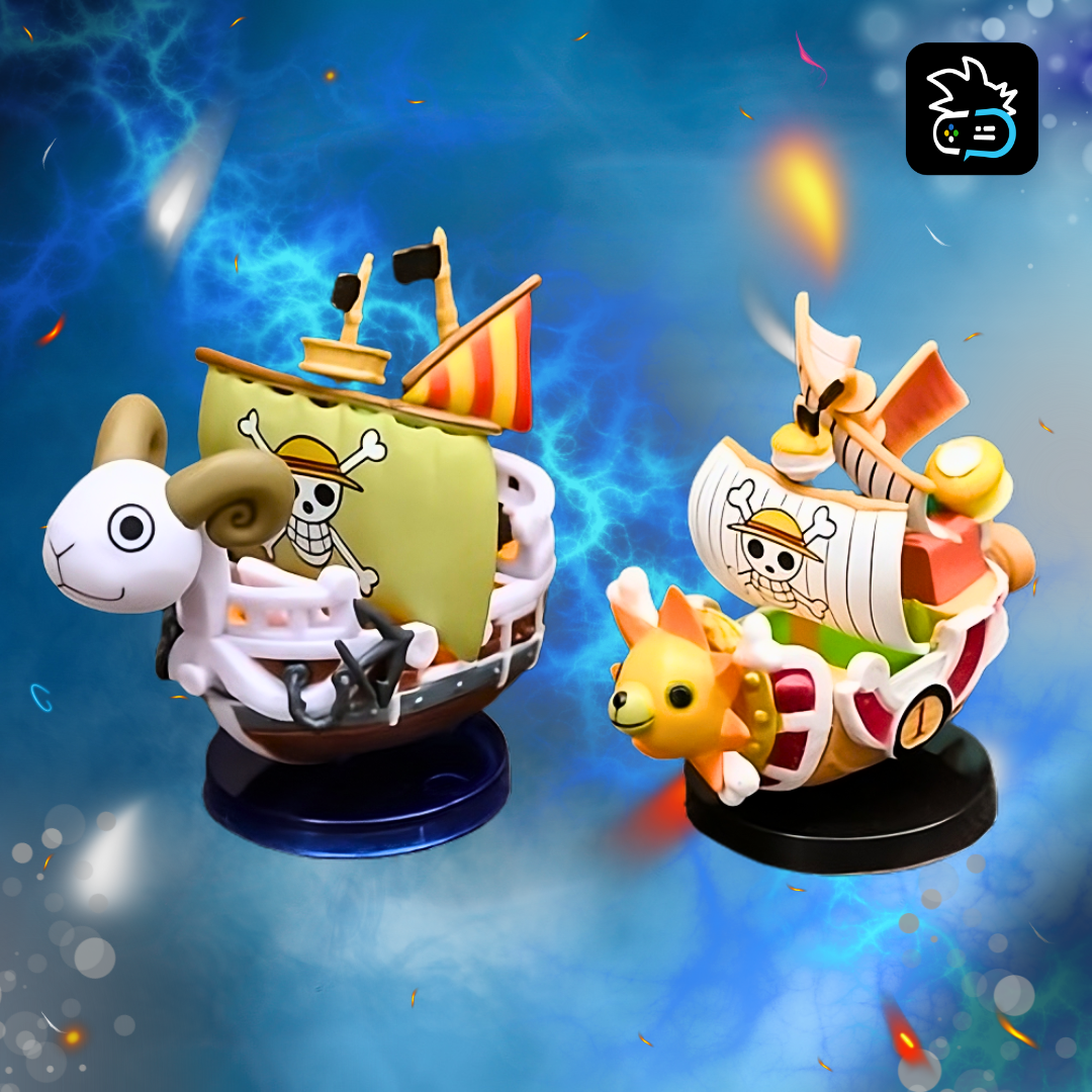 One Piece Thousand Suunny & Going Merry Boat Figures 7cm