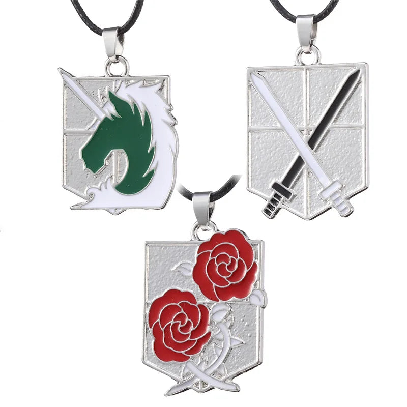 Attack On Titan shield pendant