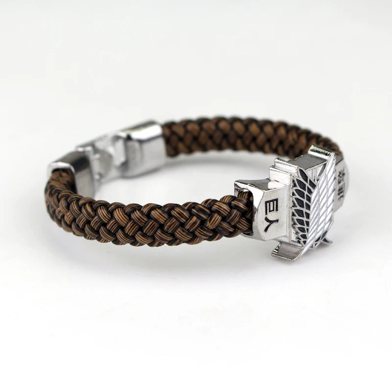 Pulsera Cuero Unisex Attack On Titan