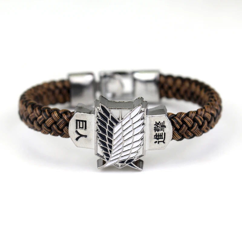 Pulsera Cuero Unisex Attack On Titan