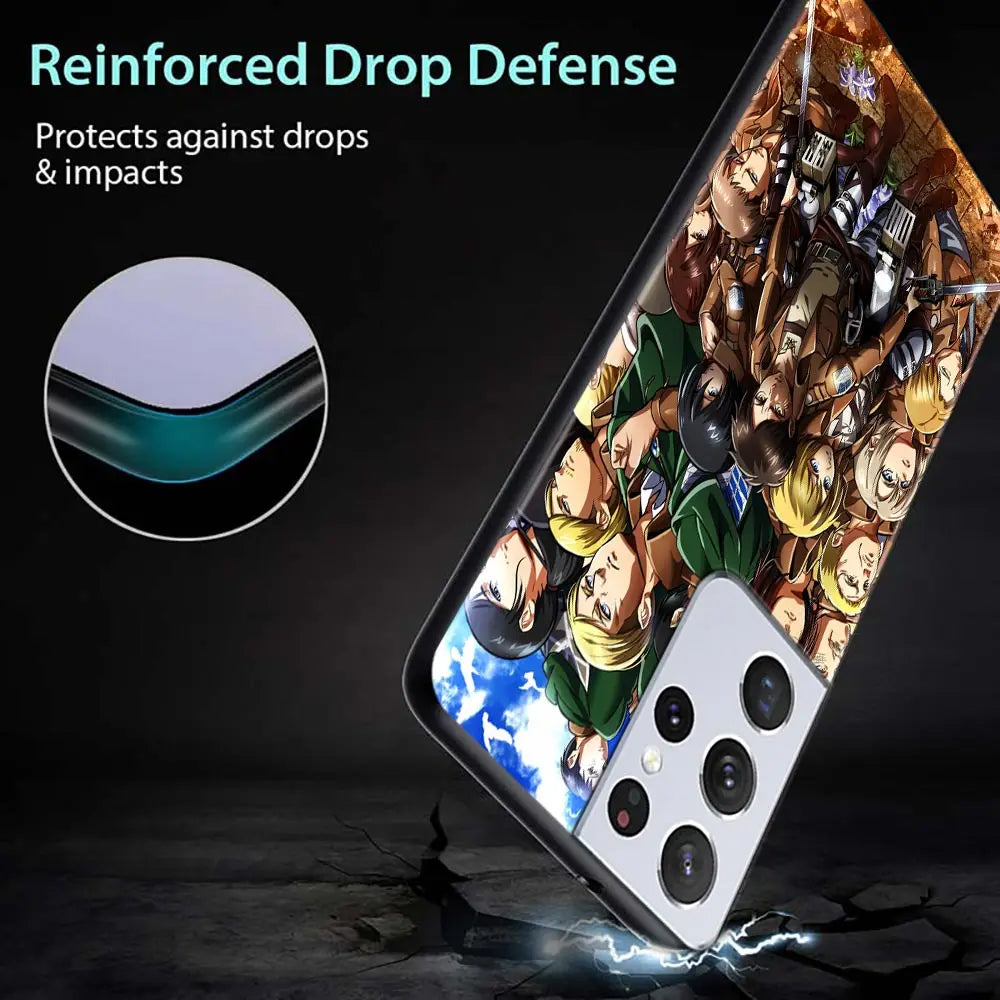 Funda Samsung Silicona Attack on Titan