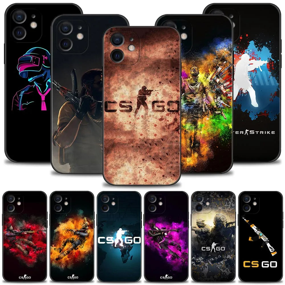 Silicone iPhone Case Counter Strike CS:GO