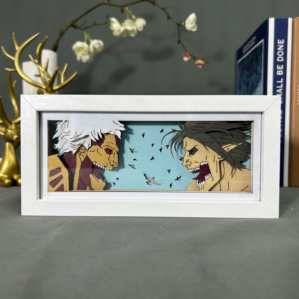 Titán Acorazado vs Titán de Ataque - Attack On Titan Light Box