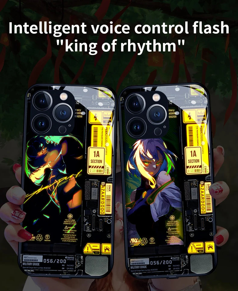 Fundas LED iPhone Cyberpunk