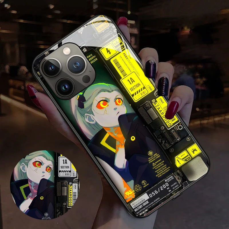 Fundas LED iPhone Cyberpunk