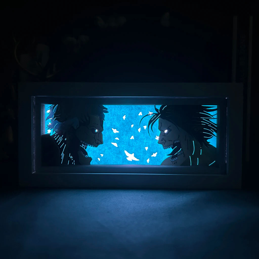 Titán Acorazado vs Titán de Ataque - Attack On Titan Light Box