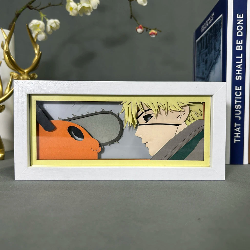 Pochita & Denji - Chainsaw Man Light Box