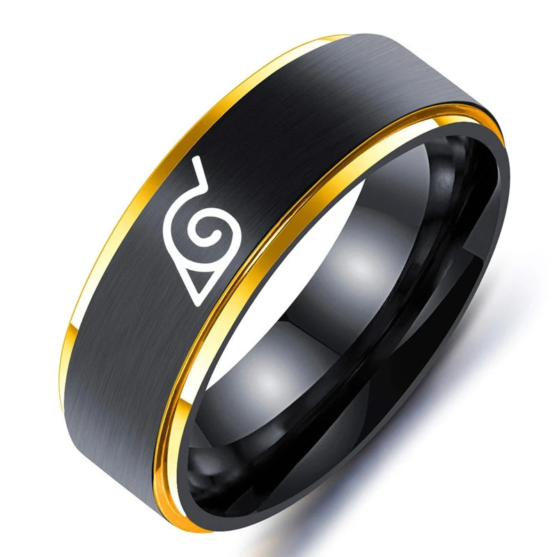 Naruto Stainless Steel Ring 8mm