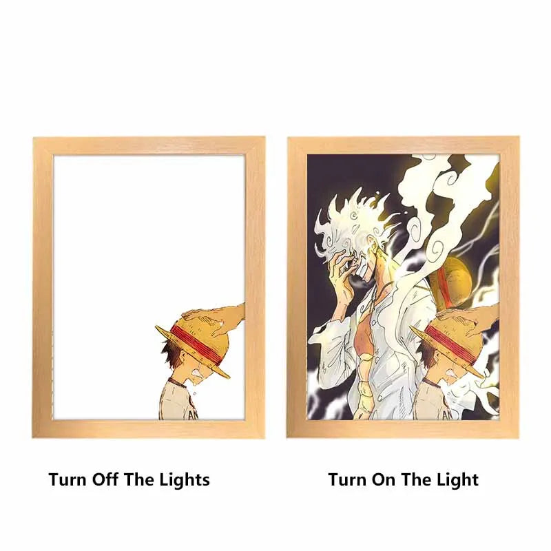 Marco de Luz Luffy & Luffy Gear 5 One Piece