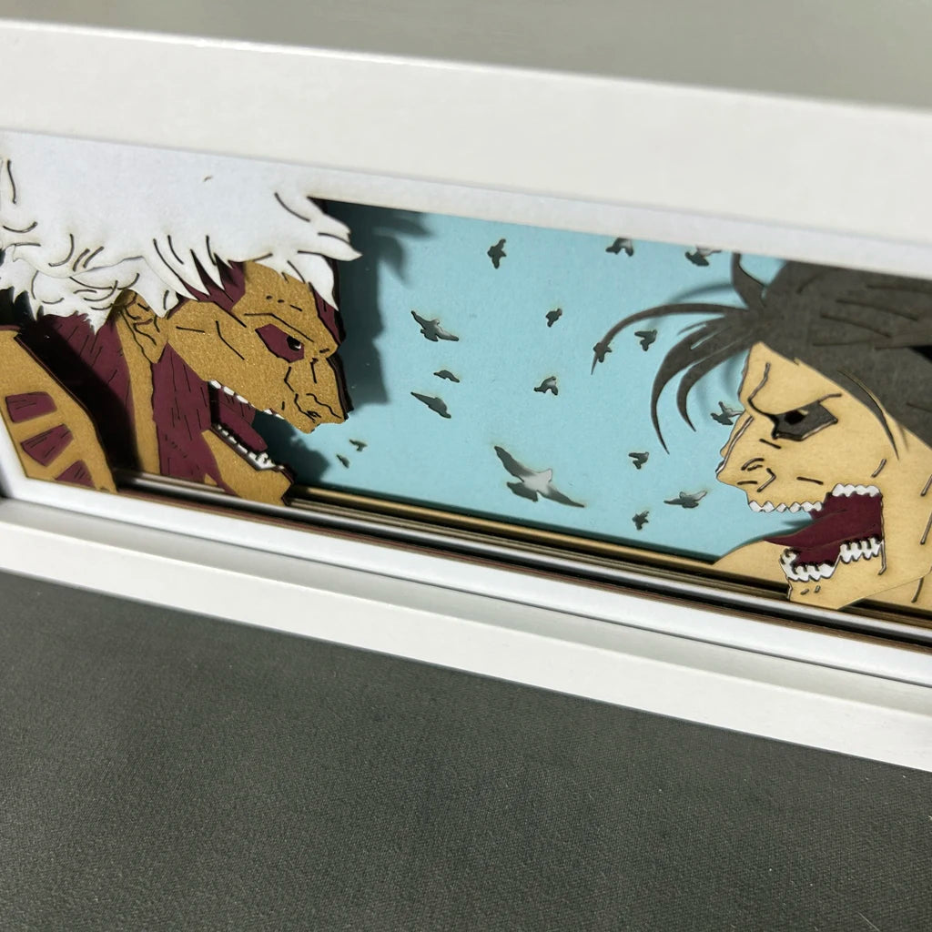 Titán Acorazado vs Titán de Ataque - Attack On Titan Light Box
