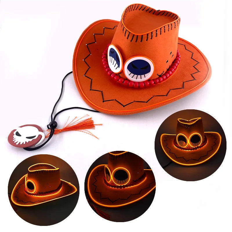 Sombrero con luz LED de Portgas D. Ace - One Piece