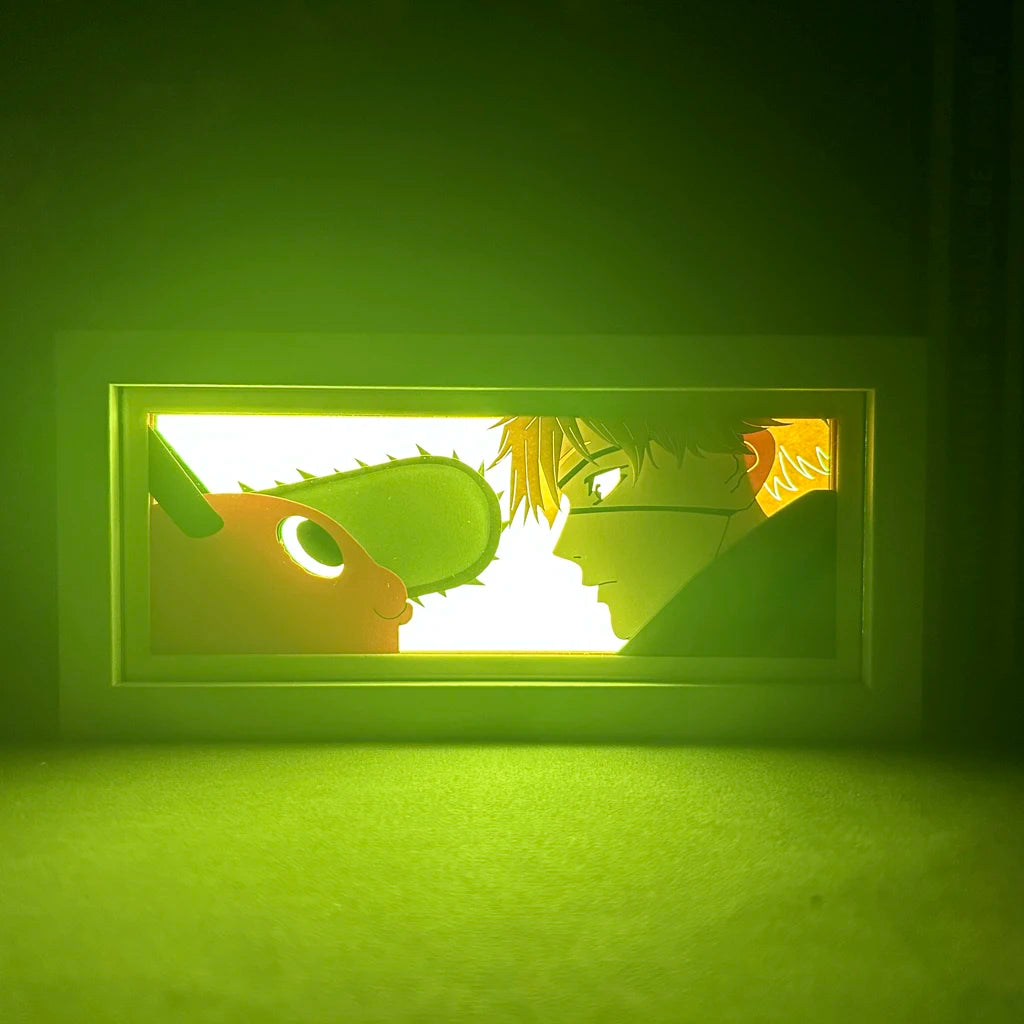 Pochita & Denji - Chainsaw Man Light Box