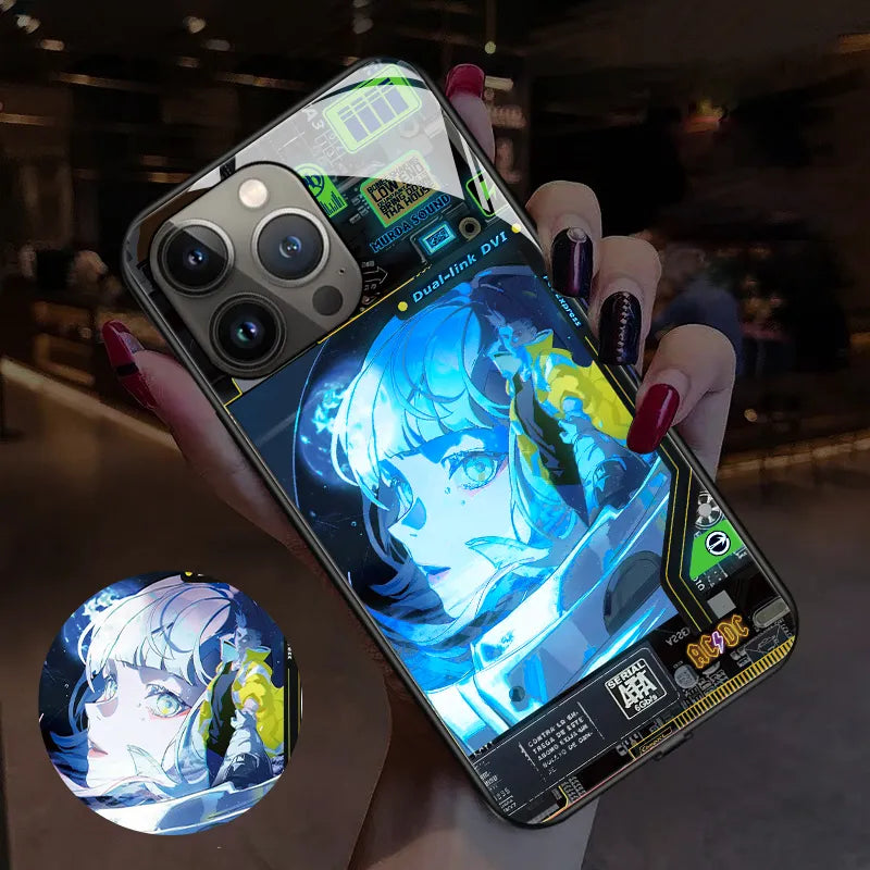 Fundas LED iPhone Cyberpunk