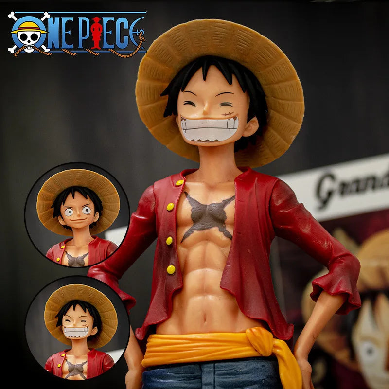 Figura de Luffy 28CM - One Piece con Cambio de Expresiones