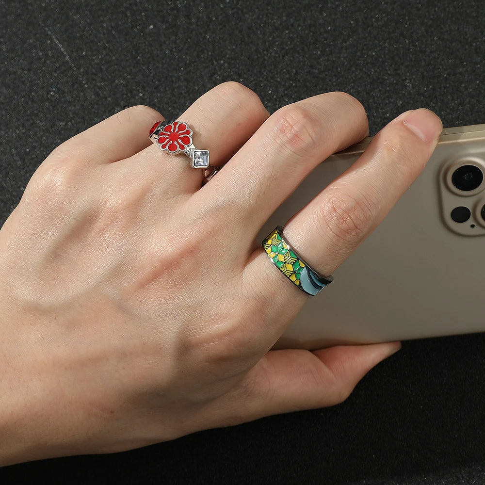 Demon Slayer Adjustable Ring