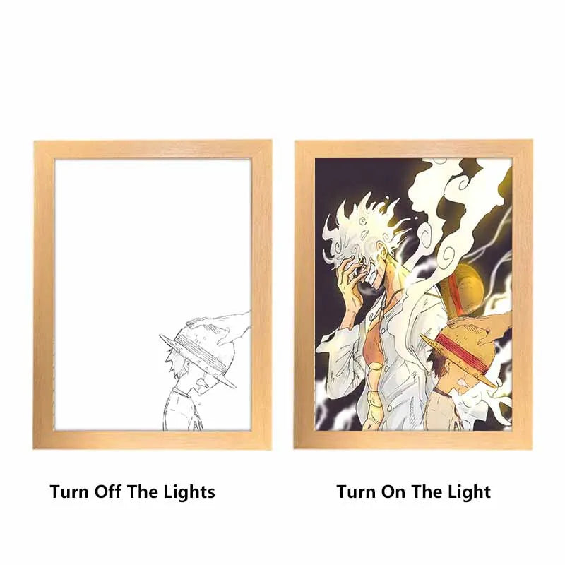 Marco de Luz Luffy & Luffy Gear 5 One Piece