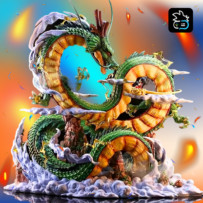 Figura de Coleccionista: Shenron &amp; Son Goku Dragon Ball Z