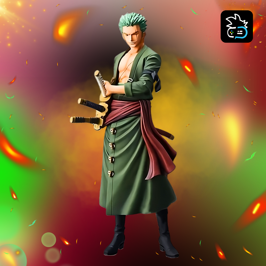 Figura de One Piece 28cm de Roronoa Zoro en Acción