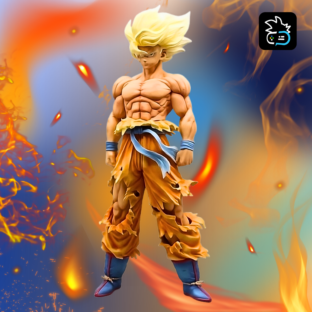 Figura de Goku Super Saiyajin 44CM - Estatua Coleccionable de Dragon Ball Z