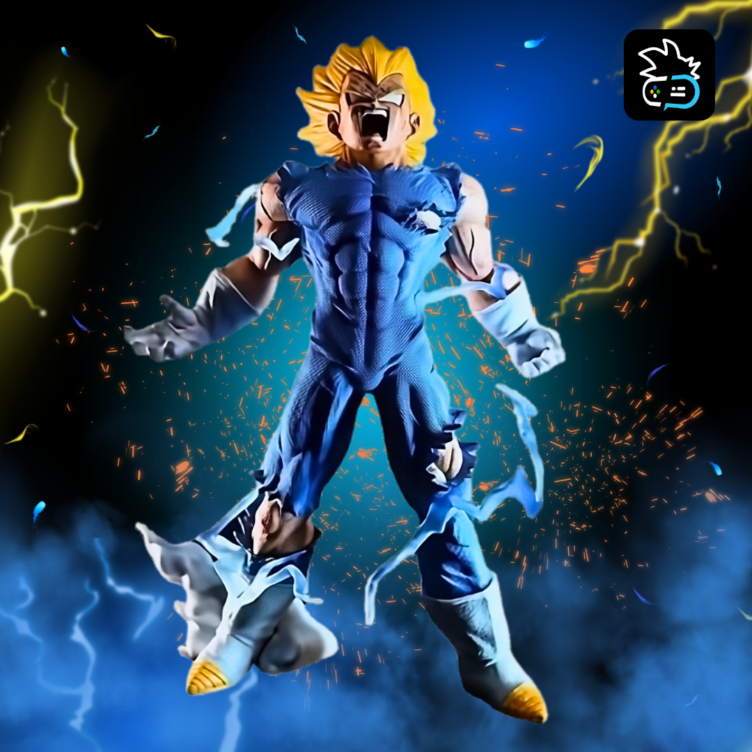 Figura Majin Vegeta 27 cm - Dragon Ball Z | Super Saiyan Autodestrucción