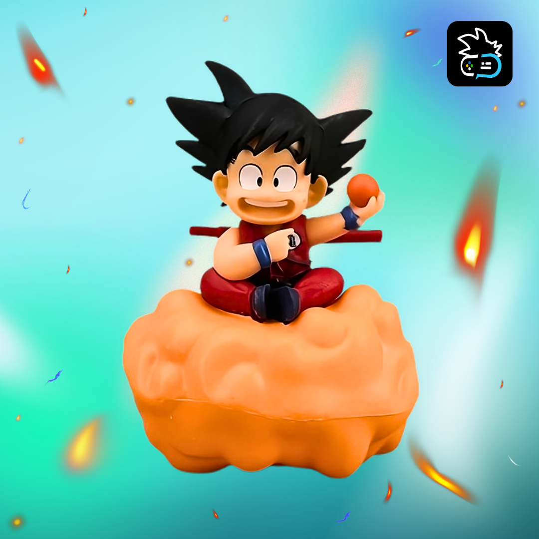 Dragon Ball Goku figure in the cloud