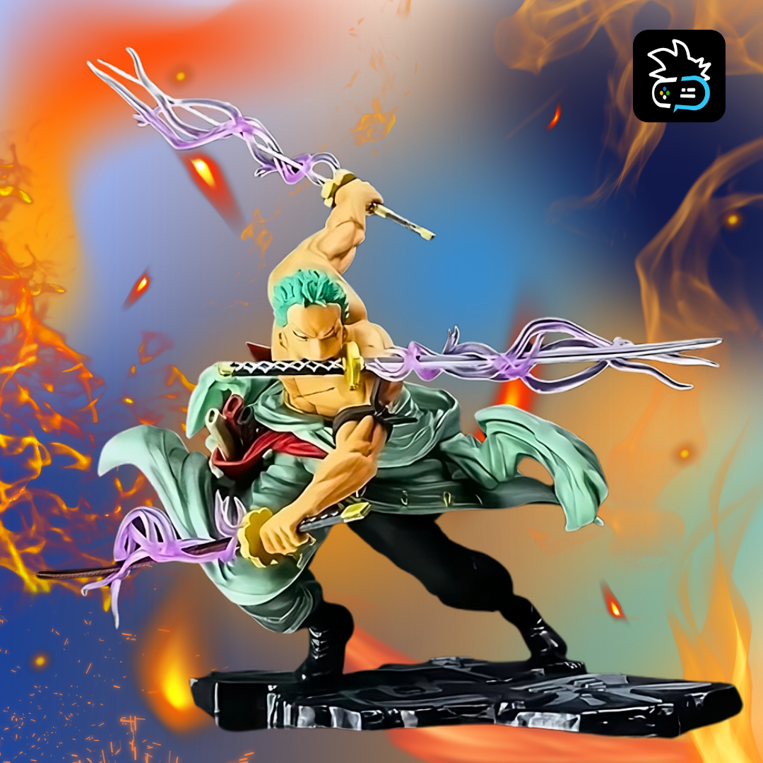 Figura de Zoro - ¡Tres Mil Mundos en Acción! - Edición Coleccionista de One Piece con Tres Espadas