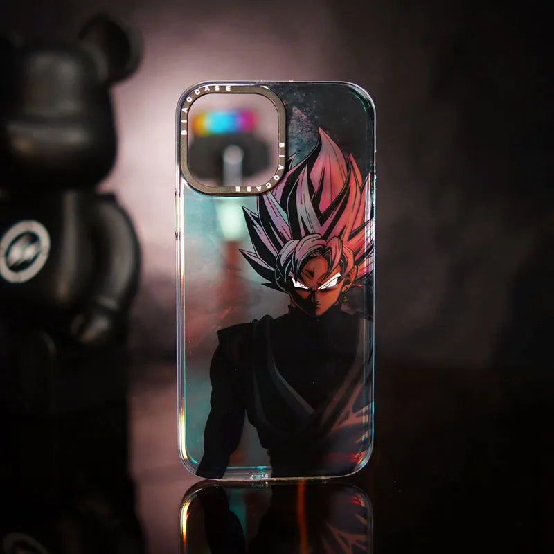Dragon Ball Goku iPhone case laser gradient effect