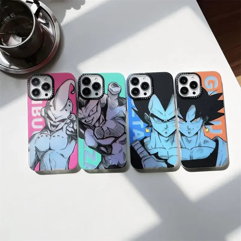 Funda Silicona iPhone Dragon Ball Goku, Vegeta, Boo &amp; Freezer