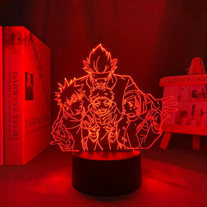 Lámpara LED 3D Jujutsu Kaisen