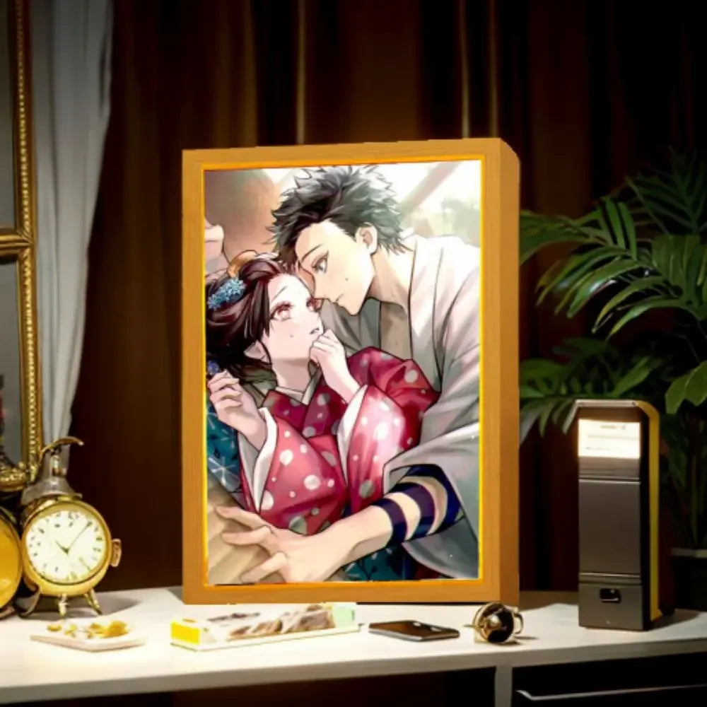 Akaza & Koyuki Light Frame - Demon Slayer