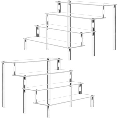 Soporte de exhibición acrílico de 1-5 niveles