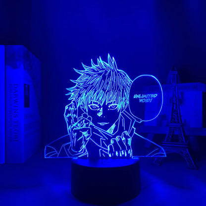 Lámpara LED 3D Jujutsu Kaisen