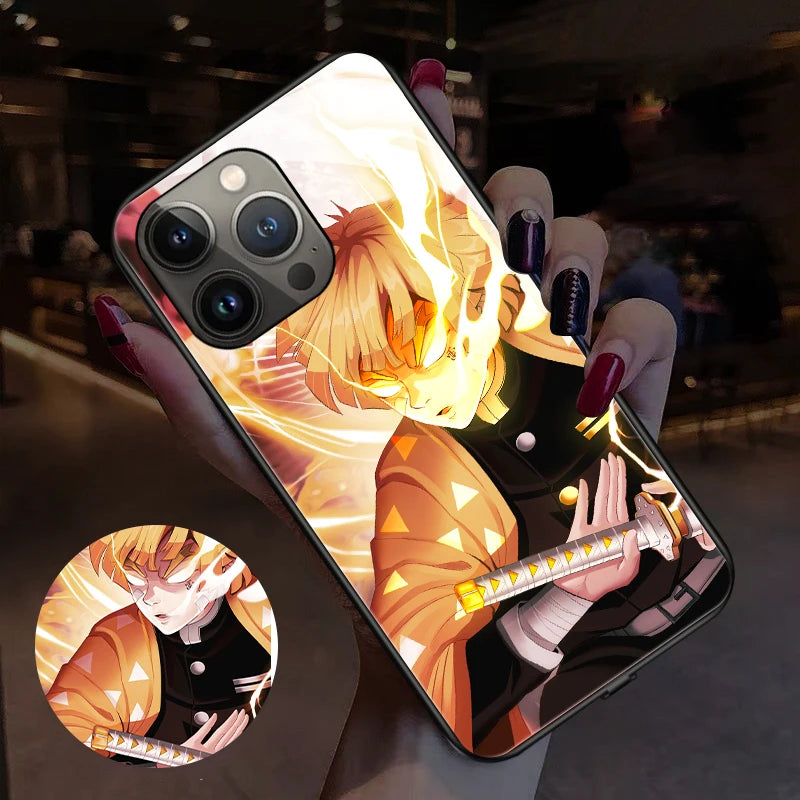 Zenitsu Demon Slayer iPhone LED Case
