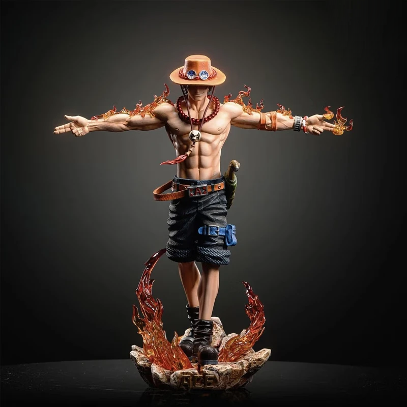 Figura de Portgas D. Ace en Acción - Edición Limitada 28 cm