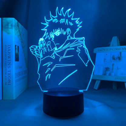 Lámpara LED 3D Jujutsu Kaisen