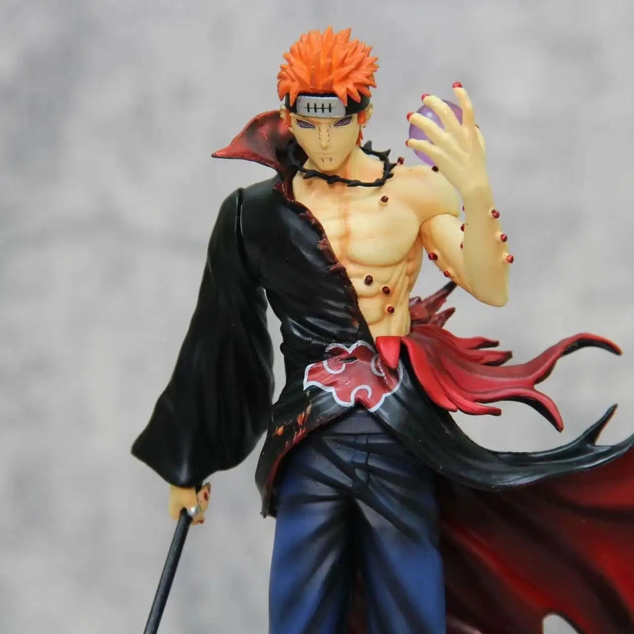 Figura de Colección Akatsuki Pain Naruto 29cm – PVC Original de Bandai