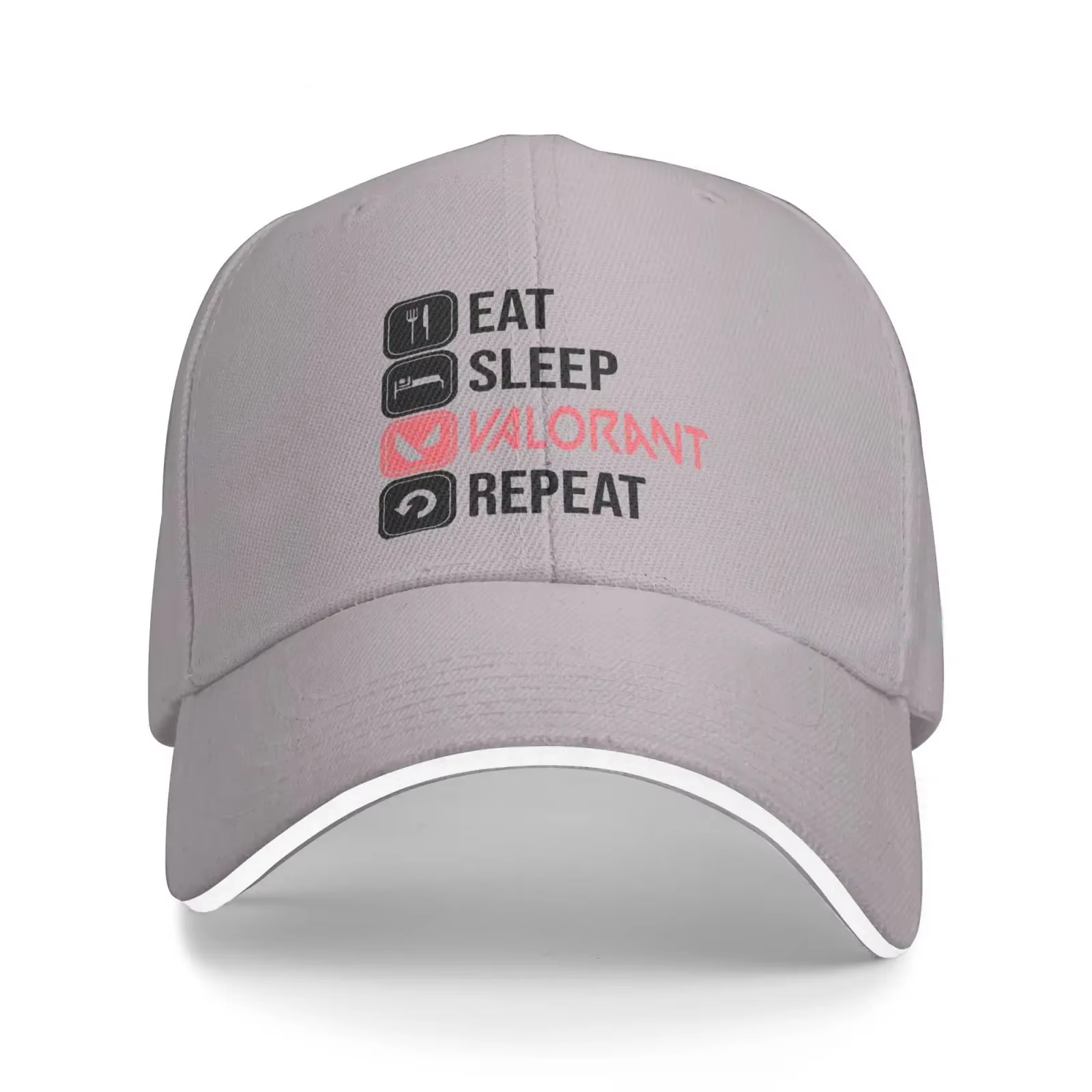 Gorra Unisex Eat Sleep Valorant Repeat