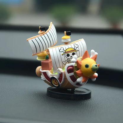 One Piece Thousand Suunny &amp;amp; Going Merry Boat Figures 7cm