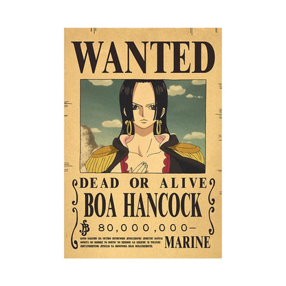 One Piece Luffy Gear 5 Wanted Poster, 4 Emperors Rewards Poster