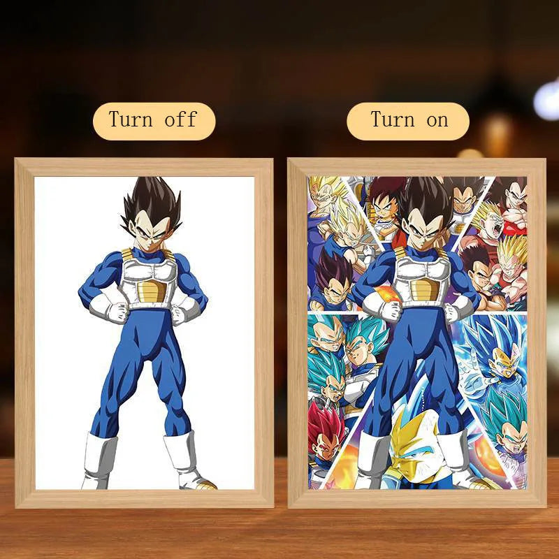 Marco de Luz Transformaciones Vegeta - Dragon Ball