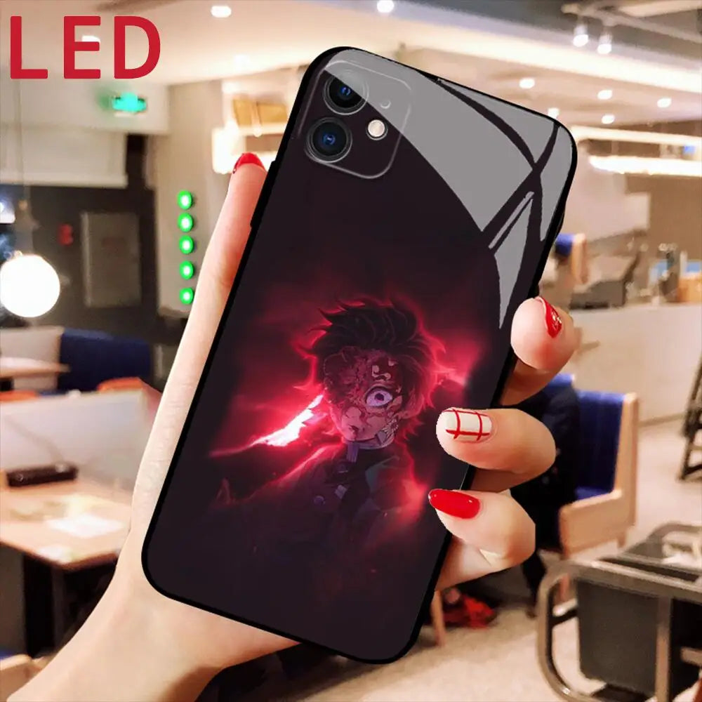 Demon Slayer LED iPhone case