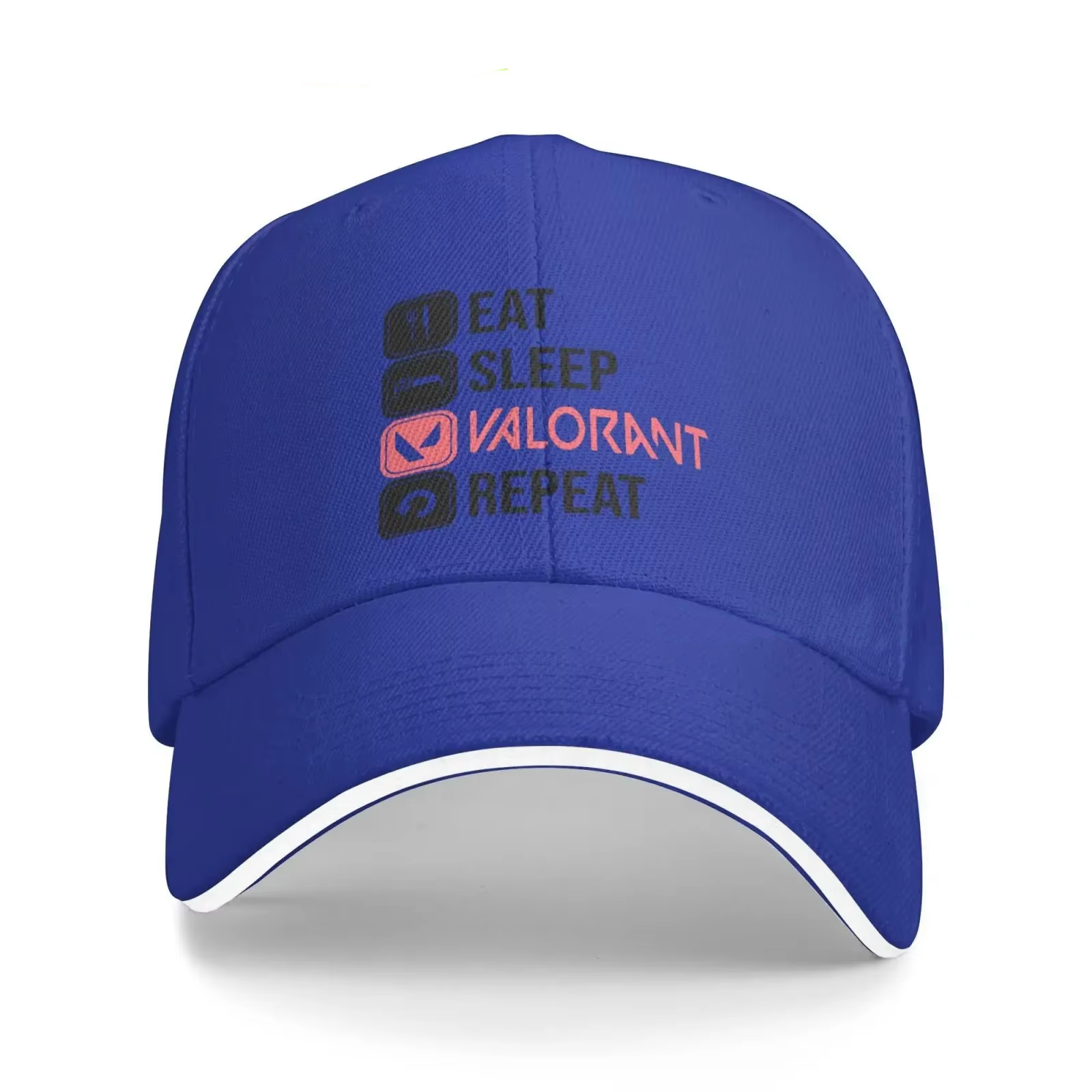 Gorra Unisex Eat Sleep Valorant Repeat