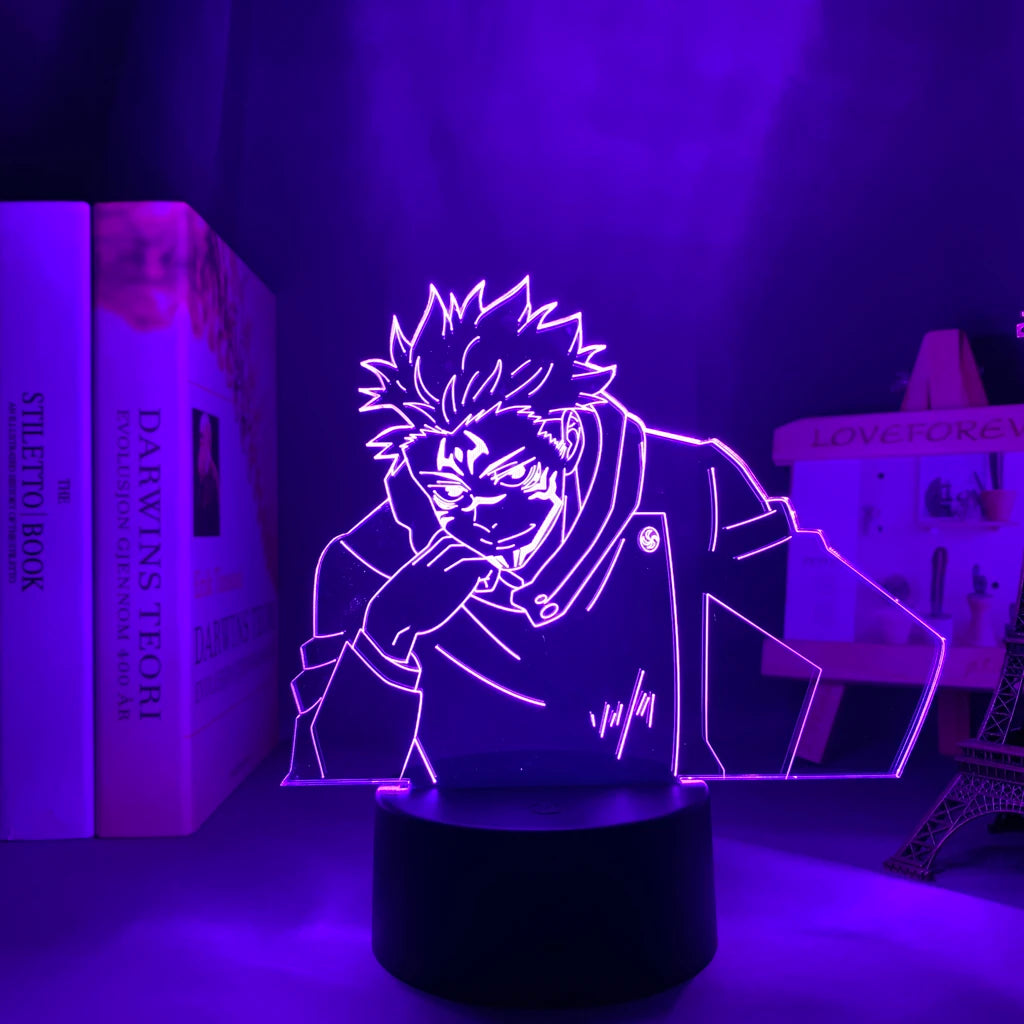 Lámpara LED 3D Jujutsu Kaisen