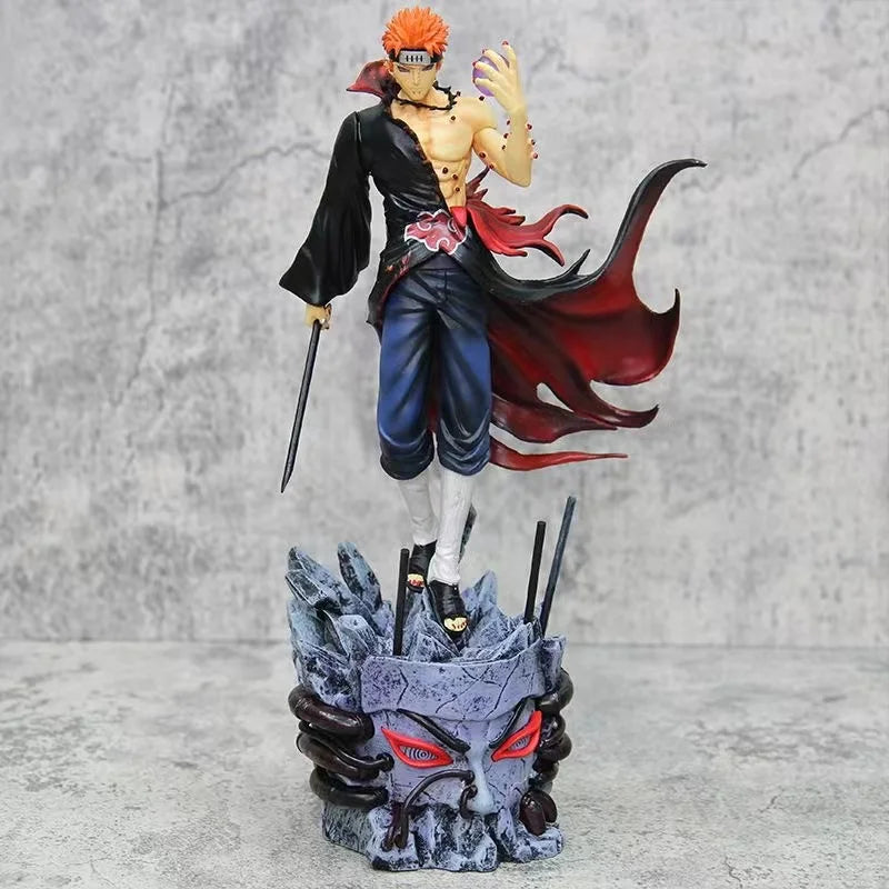 Figura de Colección Akatsuki Pain Naruto 29cm – PVC Original de Bandai