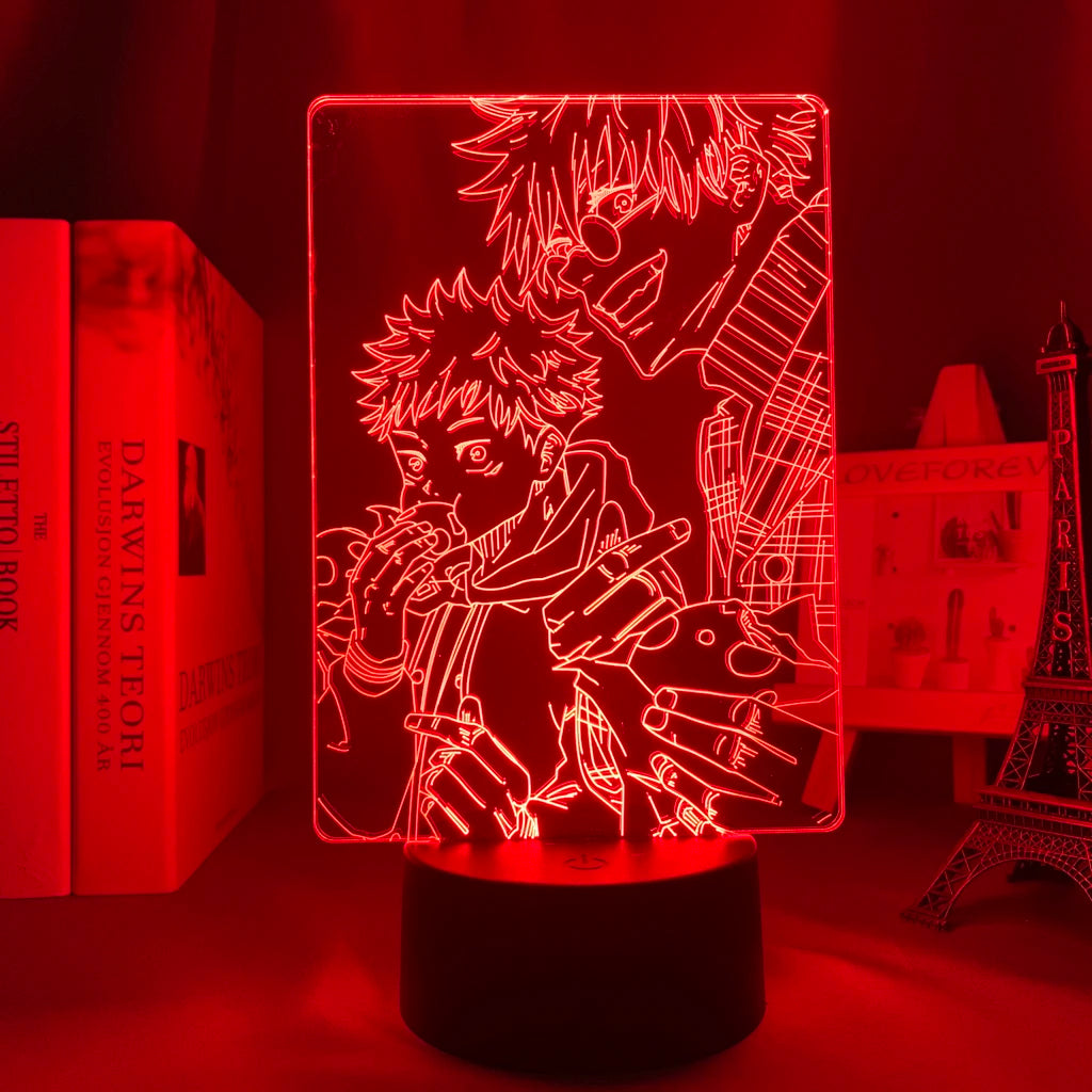 Lámpara LED 3D Jujutsu Kaisen