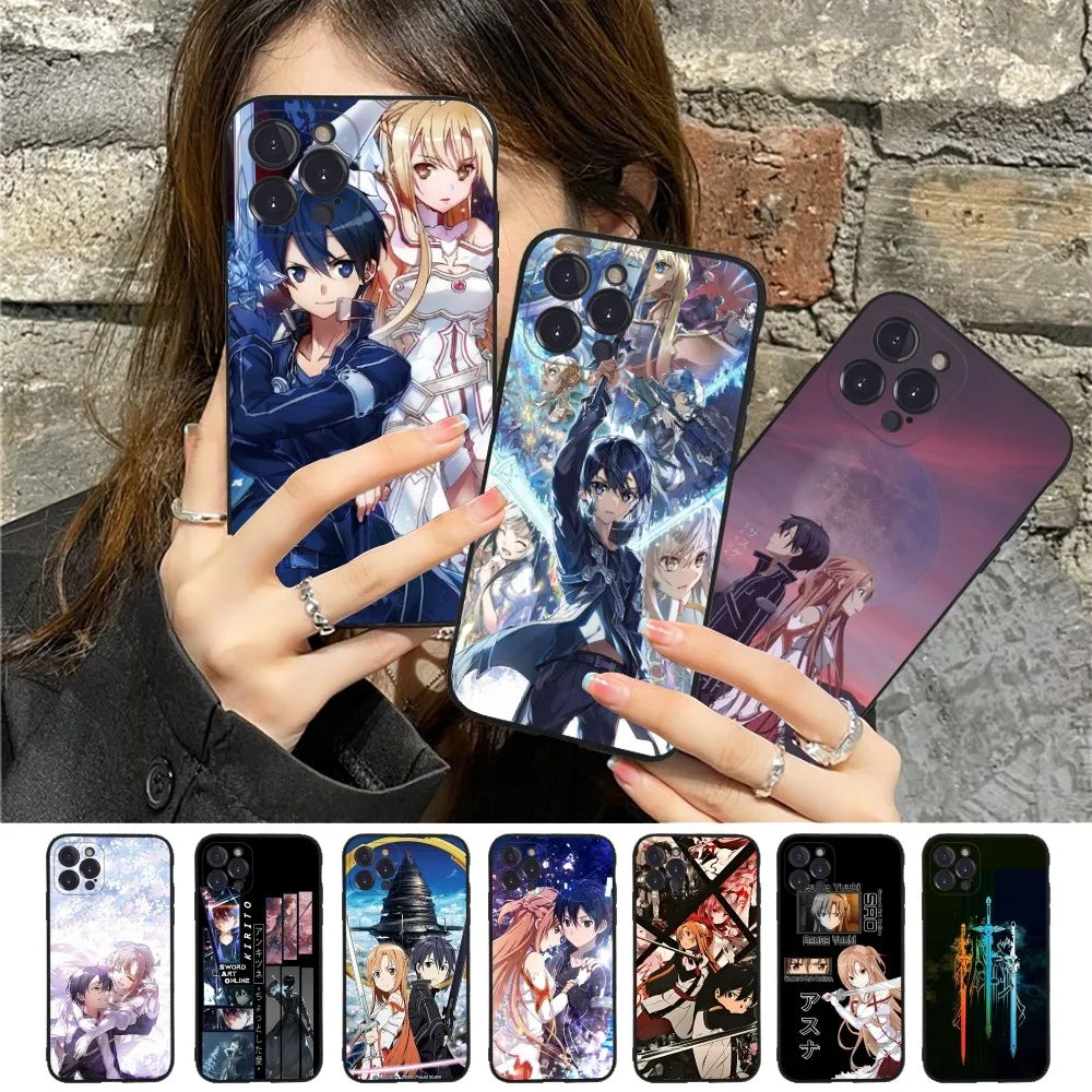 Kirito &amp;amp; Asuna Sword Art Online iPhone 11-12-13 Case
