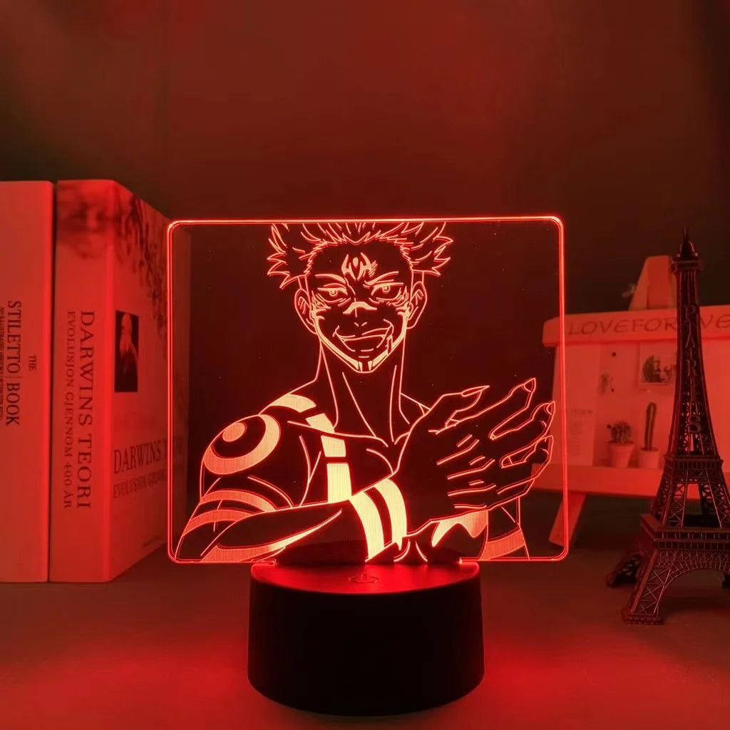 Lámpara LED 3D Jujutsu Kaisen