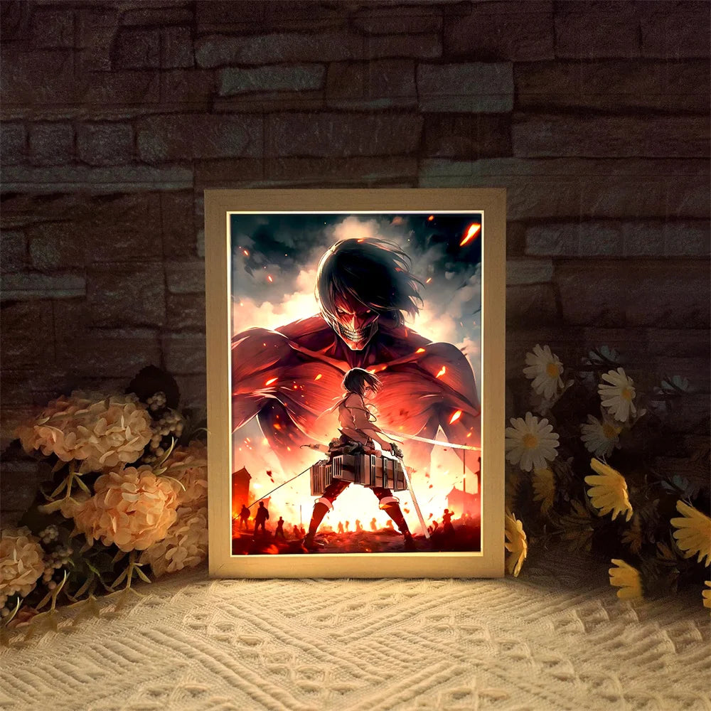 Mikasa Light Frame and Attack on Titan - Attack on Titan