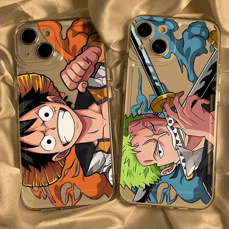 Funda iPhone One Piece Luffy &amp; Zoro