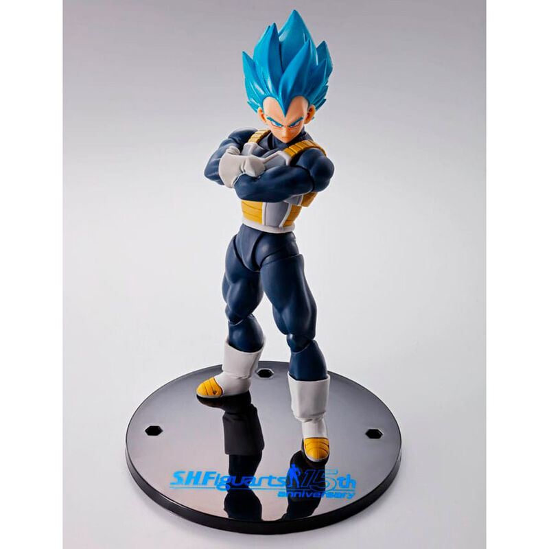 Figura SH Figuarts Vegeta Super Saiyan Blue 15Th Anniversary Dragon Ball Super 14cm